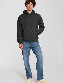 Fruit of the Loom Iconic Premium Hooded Sweat Mikina s kapucňou z hrubej bavlny 16.2284 light graphite