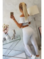 Sada s volánky světle šedá Sada s volánky světle šedá