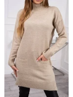model 18745568 svetr béžový - K-Fashion