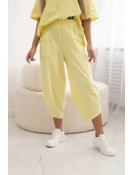 Bavlněný komplet halenka + kalhoty model 21903406 - K-Fashion