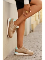 Dámské Semišové Tenisky Big Star model 21693008 HIPOLY SYSTEM Tmavě béžové - Big Star Shoes Dámské Semišové Tenisky Big Star model 21693008 HIPOLY SYSTEM Tmavě béžové - Big Star Shoes