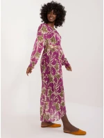 Sukienka DHJ SK model 20105291 fioletowy - FPrice Sukienka DHJ SK model 20105291 fioletowy - FPrice