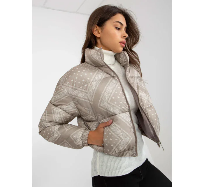 Dámska bunda NM KR P22 6631 98P tmavo lila