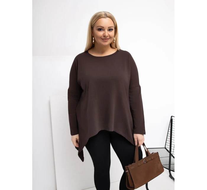 Bluzka RV BZ model 21870807 ciemny brązowy - FPrice