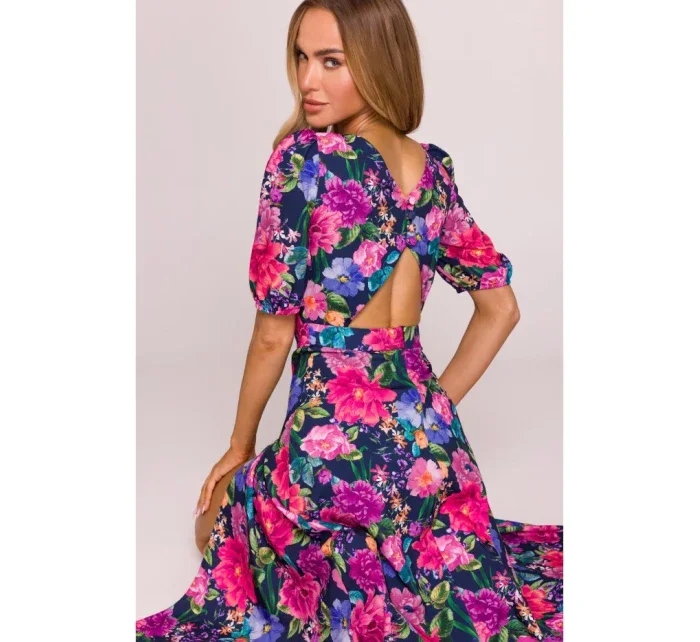 model 21136087 Maxi šaty s otevřenými zády model 1 - Moe model 21136087 Maxi šaty s otevřenými zády model 1 - Moe