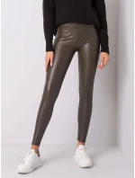 Dámske legíny RV LG 6007.11 Tmavá khaki zelená - Rue Paris Dámske legíny RV LG 6007.11 Tmavá khaki zelená - Rue Paris