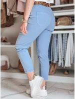 Dámské kalhoty s páskem modré Dstreet model 21987153 - FashionStreet