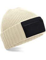 Beechfield B 334R Čepice se zipem Patch 53.334R desert sand/black