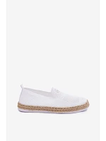 Dámské espadrilky model 22067174 Bílé - VINCEZA Dámské espadrilky model 22067174 Bílé - VINCEZA