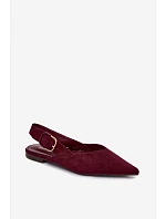 Dámske baleríny Burgundy s prackou Tanelia
