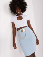 Spódnica RV SD model 18798776 jasny niebieski - FPrice