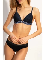 Krajková vyztužená podprsenka námořnická modrá model 15340092 - Emporio Armani Krajková vyztužená podprsenka námořnická modrá model 15340092 - Emporio Armani