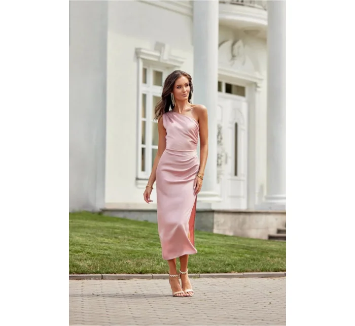 Večerní šaty model 20985402 růžové - Roco Fashion