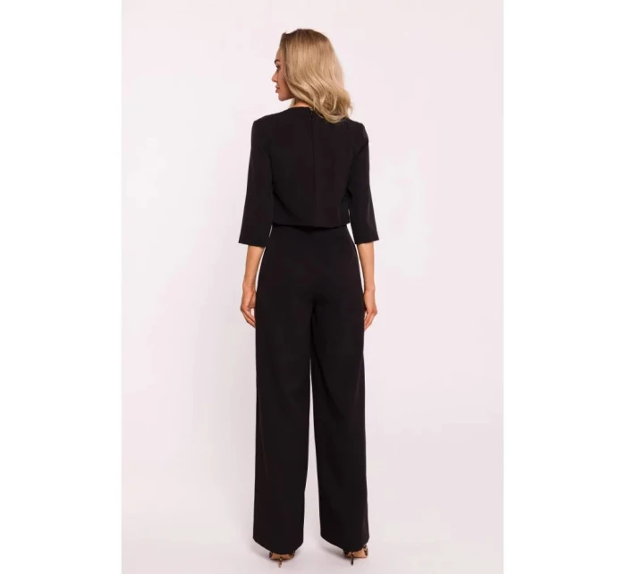 Dvojvrstvový top M798 čierny - Moe Dvojvrstvový top M798 čierny - Moe