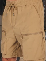 Pánske textilné bojové šortky khaki FashionStreet SX2507 Pánske textilné bojové šortky khaki FashionStreet SX2507