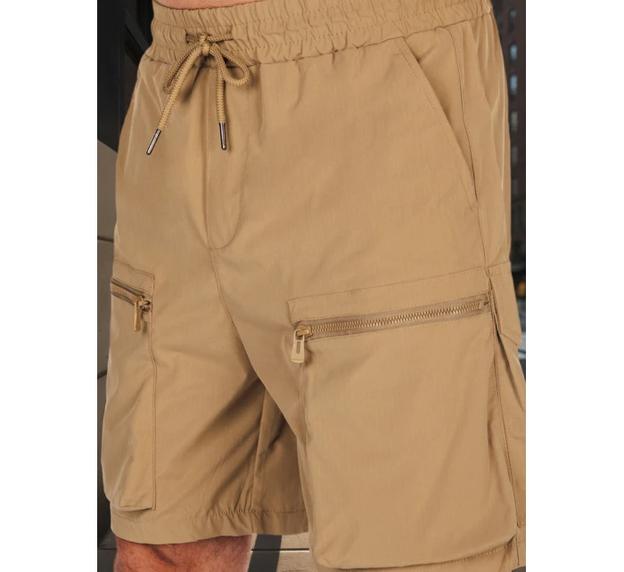 Pánske textilné bojové šortky khaki FashionStreet SX2507 Pánske textilné bojové šortky khaki FashionStreet SX2507