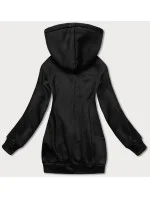 Čierna dámska klokanie mikina (YS10003-3)