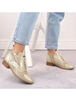 Ažurové boty W model 21939779 zlaté - Potocki