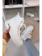 Dámské tenisky na platformě s bílé model 21919384 - Boto