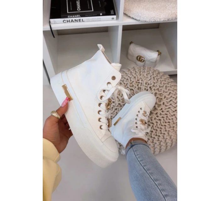 Dámské tenisky na platformě s bílé model 21919384 - Boto