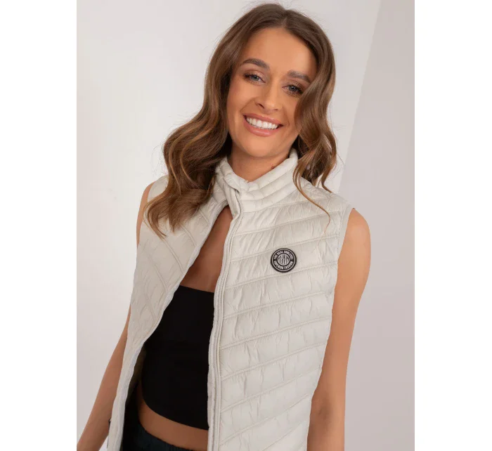 Kamizelka model 20095029 jasny beżowy - FPrice Kamizelka model 20095029 jasny beżowy - FPrice