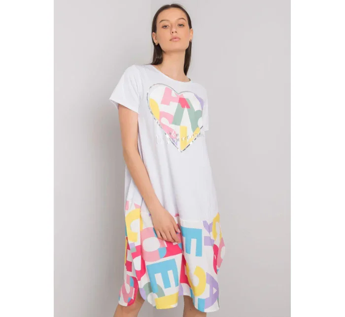 Šaty DHJ SK 13119.26P biela Šaty DHJ SK 13119.26P biela