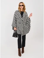 Kabát LK EN 510132.94 čiernobiely