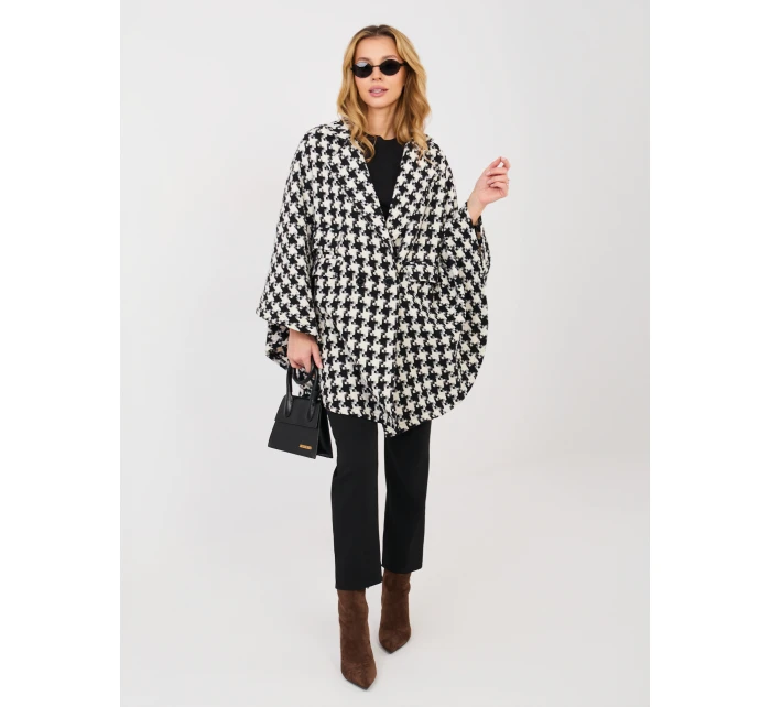 Kabát LK EN 510132.94 čiernobiely