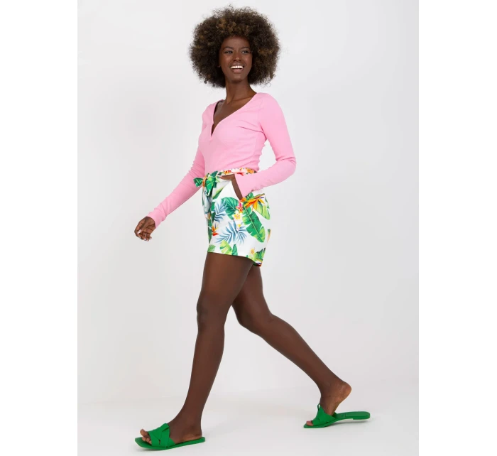 Šortky WN SN 1316.54 biela a zelená