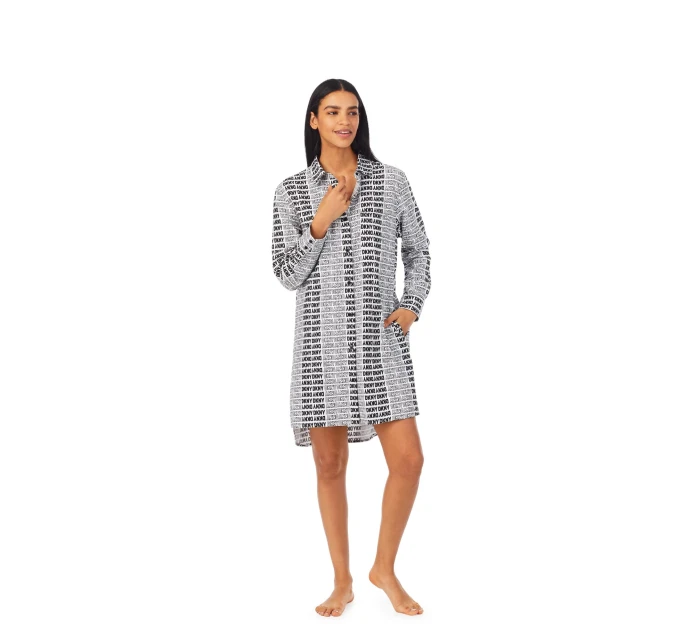 Dámska nočná košeľa YI2322669 103 biela s potlačou - DKNY