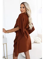 Dámské šaty SOFIA   hnědé  model 22384864 - numoco