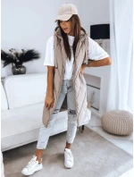 Dámská prošívaná vesta béžová Dstreet model 21966256 - FashionStreet
