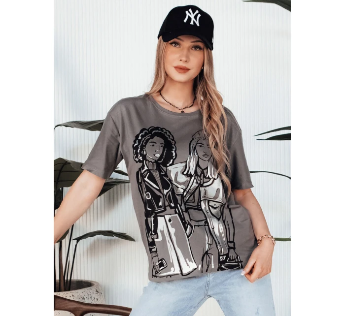 COMIS dámske tričko tmavosivé FashionStreet RY2607