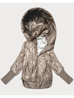 Dámska tenká pletená rebrovaná bunda Goodlookin beige (B8575-12)