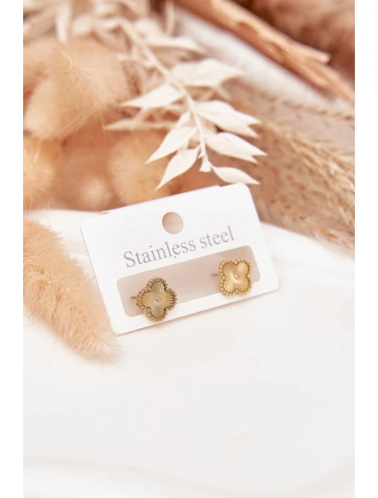 Náušnice ze nerezové oceli zlaté