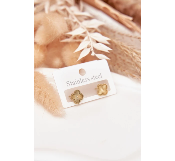 Náušnice ze nerezové oceli zlaté Náušnice ze nerezové oceli zlaté