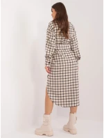 LK SK 509521 šaty.48 čierna a béžová