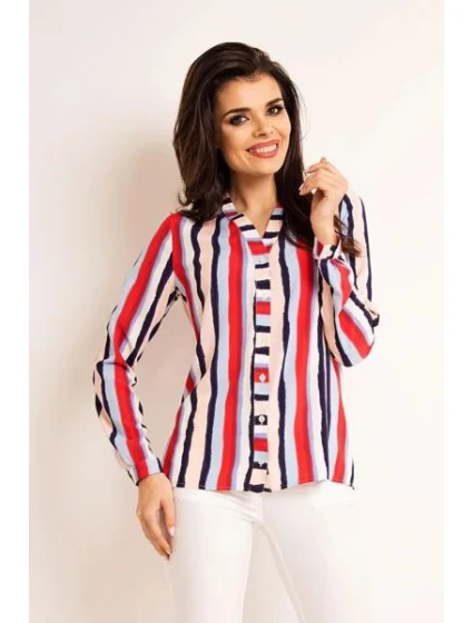 Dámska košeľa A 170 Lila Stripes - Awama