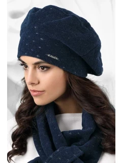 Dámsky baret model 163229 tmavomodrý - Kamea