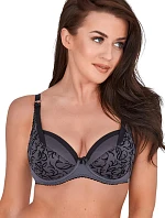 Dámska podprsenka Cloe BS0 1214 Tmavo šedý vzor - Gaia