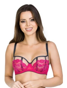 Dámska podprsenka DOTS BALCONETTE 19110 pink - Mediolano