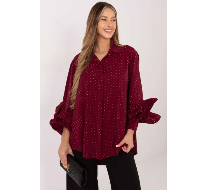 Košeľa s dlhým rukávom model 222148 Taliansko Moda Košeľa s dlhým rukávom model 222148 Taliansko Moda