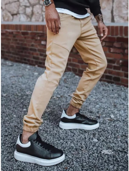 Pánské tepláky jogger béžové Dstreet model 21963319 - FashionStreet
