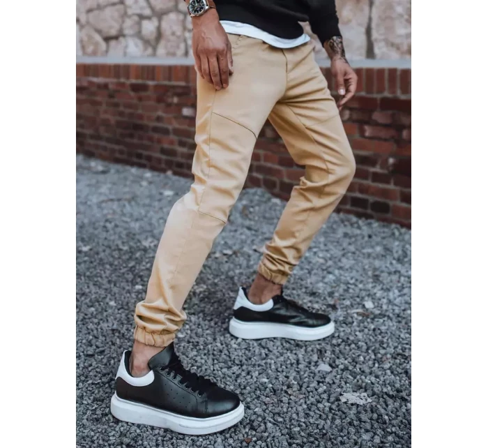 Pánské tepláky jogger béžové Dstreet model 21963319 - FashionStreet
