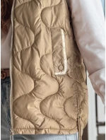 Dámská přechodná prošívaná vesta camel Dstreet model 21987037 - FashionStreet Dámská přechodná prošívaná vesta camel Dstreet model 21987037 - FashionStreet