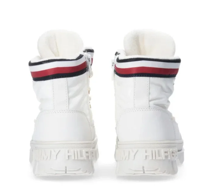 Tommy Hilfiger Čipkované topánky Ivory W T3A5-33062-1047101-101