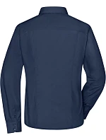JN 641 Popelínová business halenka s dlouhým rukávem model 22487486 navy - Daiber JN 641 Popelínová business halenka s dlouhým rukávem model 22487486 navy - Daiber