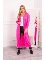 Sweter kardigan w różowy neon model 18749692 - K-Fashion
