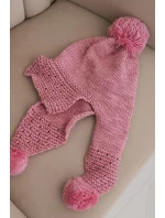 Dámská zimní čepice s vlnou a kšiltem a růžová model 21783035 - K-Fashion Dámská zimní čepice s vlnou a kšiltem a růžová model 21783035 - K-Fashion