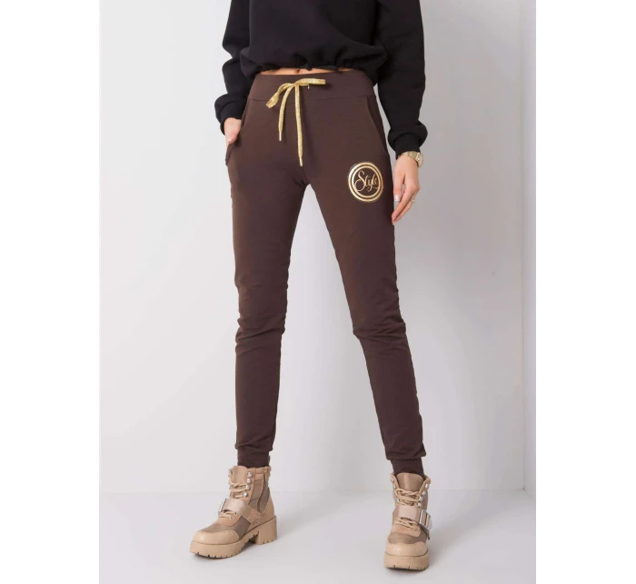 Tepláky RV DR model 14840046 hnědá - FPrice Tepláky RV DR model 14840046 hnědá - FPrice